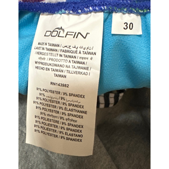Dolfin Uglies Print V-Back One Piece Swimsuit Size 30 New NWT DS0510 - Picture 4 of 4